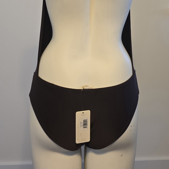 L-Space Brown Plunge Halter Top Swimsuit - Picture 5 of 6